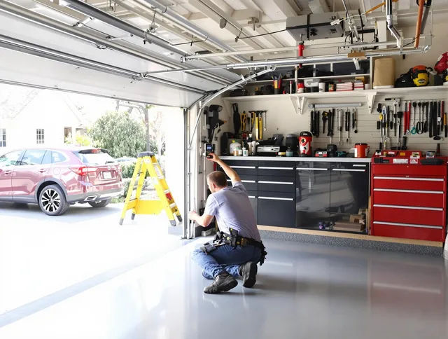 Local garage door repair service by Plymouth Garage Door Repair in Plymouth